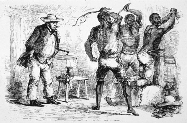Chłostanie niewolników, autor Alamy